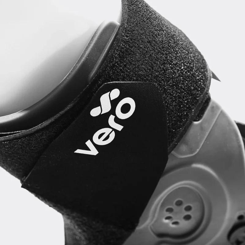 Novamed Solutions – Official South African Distributor Man trying on a running shoe while wearing a Vero Ankle® Brace.